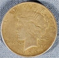 1924 Peace Dollar EF 40