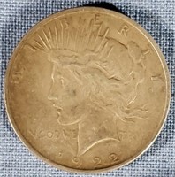 1922 Peace Dollar EF 40