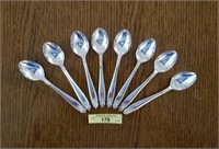 8 Nickel Silver Demitasse Spoons