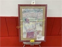 FRAMED GEORGE BEVILL WATERCOLOR