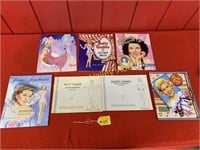 5 PAPER DOLL BOOKS & 2 COLORING DOLL BOOKS