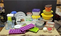 Kitchen misc. - Plastic kitchen plates, storage