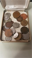 11 Various Foreign Coins