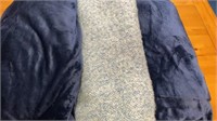 Two twin size blanket one 50 “x 60” throw