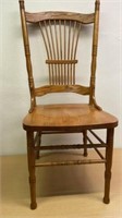 Oak dining room table chair solid and stable