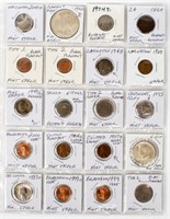 Coin Sheet Of 20 Assorted Error Coins