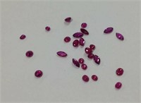 Rubies round & marquis 4.68cttw good quality