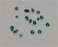 Round & marquis cut emeralds 1.88cttw