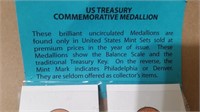 8 US Treasury Commemorative Medallions