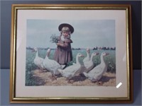 Arthur A. Kaplan "Picking Wild Flowers" Print