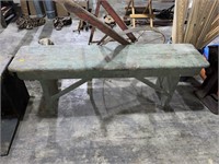 Antique wooden bench