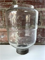 Glass Hoosier Cabinet Dispenser Jar 10”