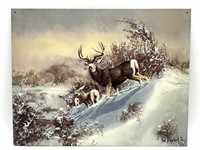 Deer Metal Wall Art 16” x 12.5”