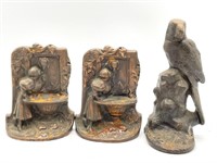 Cast Iron Bookends 5” and 6.5”
