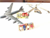 Airplane, Helicopter, Car, and Poker Set