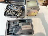 Camcorders in Hard Cases and Video Monitor