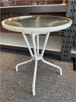 Small Glass Top Patio Table - Rusty and need top