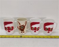 Decorative Christmas vintage plastic cups