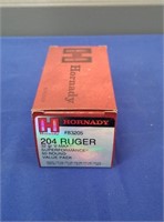 50 ROUNDS HORNADY .204 RUGER - 32 GRAIN