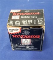 25 ROUNDS WINCHESTER AA 28 G - 2 3/4"
