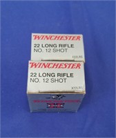 100 ROUNDS WINCHESTER .22 LR NO. 12 SHOT