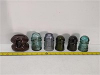 6 hydro insulators vintage