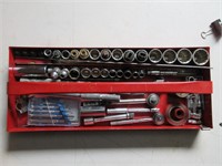 A Wrench Set With Multiple Sockets