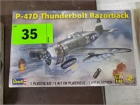 NEW REVELL P-47D THUNDERBOLT RAZORBACK MODEL