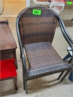 2 X'S BID OUTDOOR PATIO CHAIRS- APPEAR NEW COND.