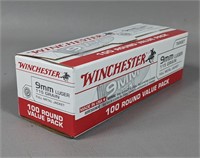 Winchester 9mm 115 Gr. FMJ (100 Rounds)