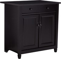 Sauder Edge Water Utility Cart/Stand, Estate Black