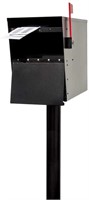 Galvanized Steel Locking Mailbox  , Black