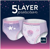 Bedwetting Underwear for Girls Large/X-Large 34 Ct