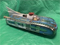 NICE VINTAGE TIN JAPAN SPACE TOY L FOREIGN 13IN LG