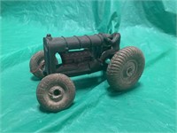 ANTIQUE SMALL CAST IRON TRACTOR TOY ARCADE