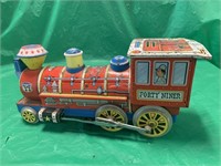 EARLY TIN MADE IN JAPAN FORTY NINER TOY TRAIN