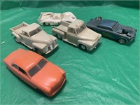 (5) MIX MODEL CARS ASSEMBLED / PARTS / COUPE