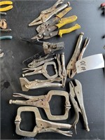 Group of Visegrips & Clamps