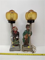2 vintage Enge Lite lamps