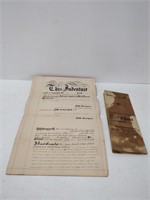 1901 + 5 deeds Welland indentures