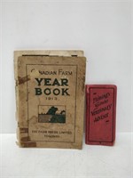 2 books - 1913 Canadian Farm year book, etc.
