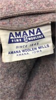 Handmade wool blanket-by Amana Woolen Mills in