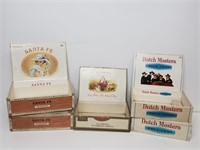 (5) Vtg Cigar Boxes