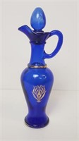 9" Blue Corked Cruet