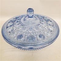 Indiana Glass Button Pattern Covered Dish