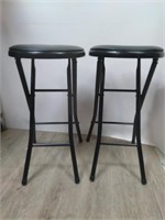 (2) Small Folding Bar stools