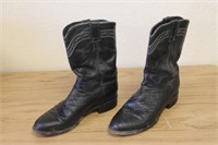 Justin Smooth Quill Ostrich Leather Boots-Size 8D