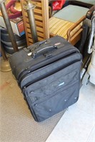 Black Luggage With Clothes Hanger