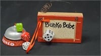 Small Bunko Babe Sign With Hanging Bell