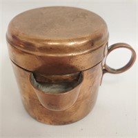 Vtg SALTILLO Silver Factory Copper Chocolate Pot